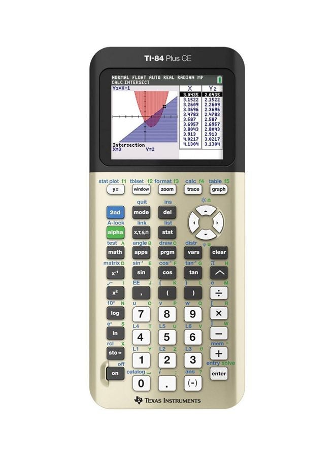 TEXAS INSTRUMENTS - Plus CE Graphing Calculator Black/Gold - Image 1