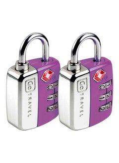 Go TRAVEL Twin Travel Sentry Lock silver/Purple 