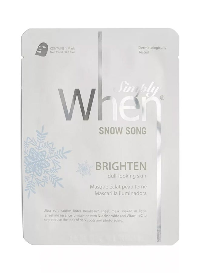 When Snow Song Face Mask 23ml - Image 1