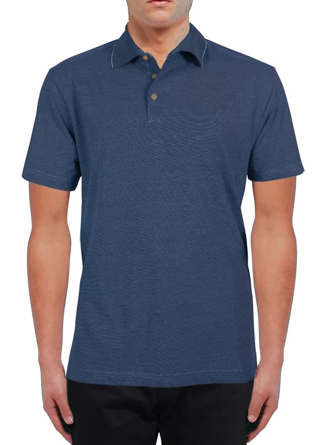 SANTHOME Golf Polo T-shirt Navy Blue 