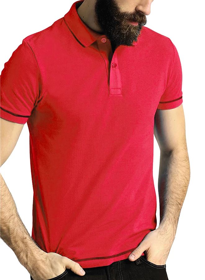 سانثوم تيشيرت بولو أحمر 