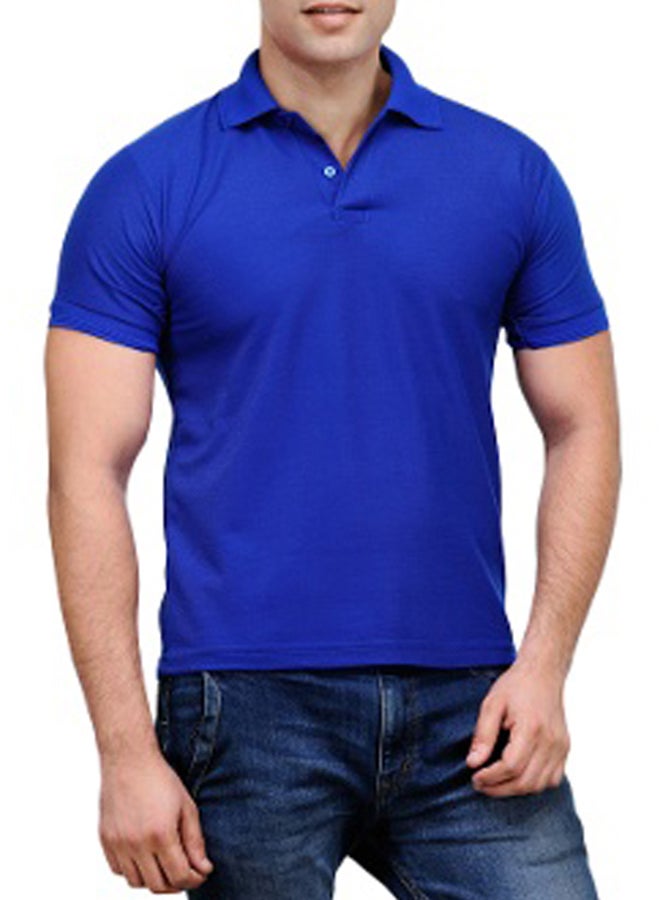 SANTHOME DrynCool Polo T-shirt Royal Blue 