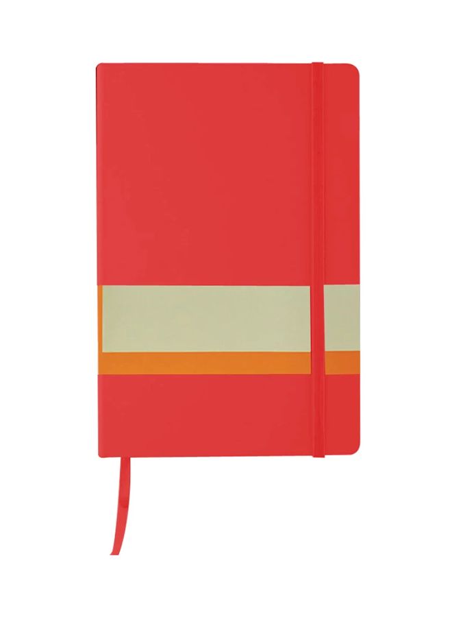 SANTHOME HardCover A5 Ruled Notebook Red 