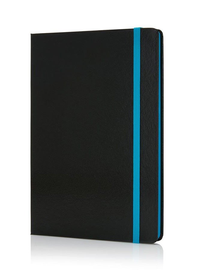 SANTHOME HardCover A5 Ruled Notebook, 192 Pages Black  - Image 1