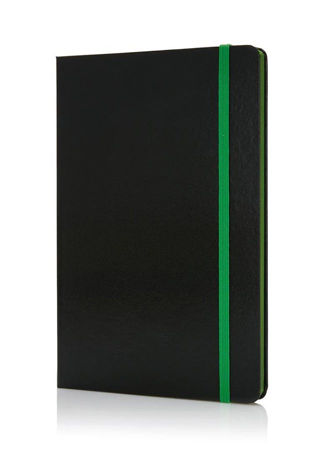 SANTHOME HardCover A5 Ruled Notebook Black  - Image 1