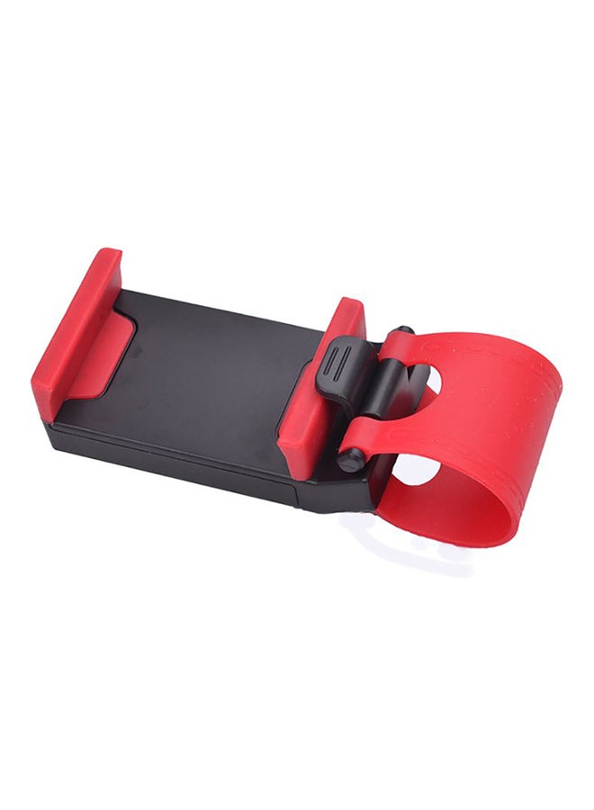Car Steering Wheel Phone Socket Holder For iPhone 5 And 5s And For All Smartphone Black/Red