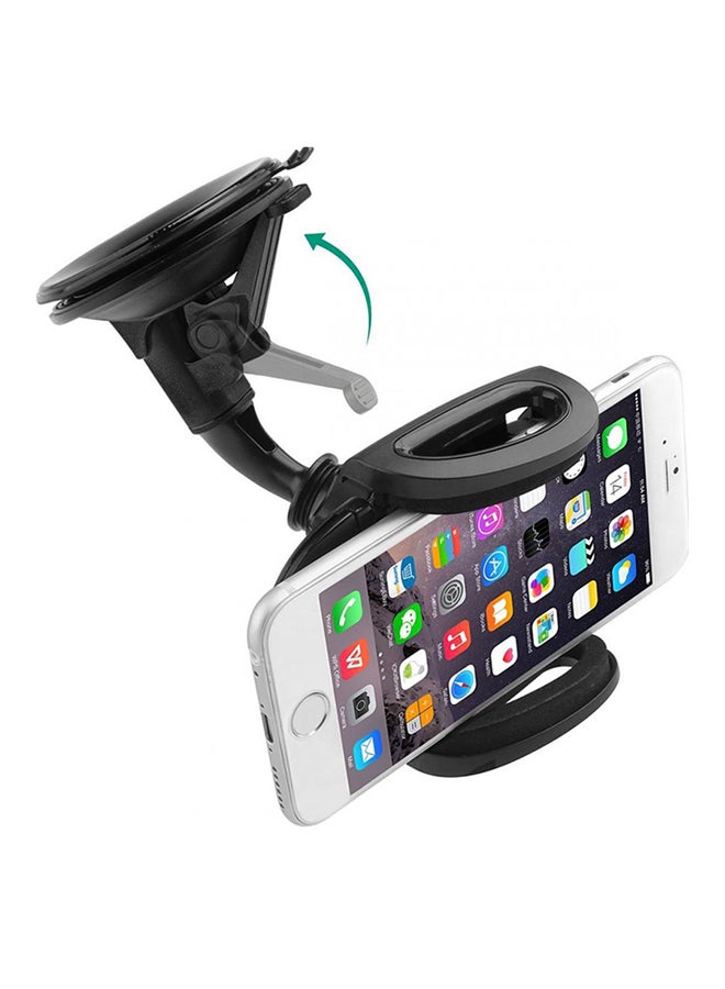 Windshield Car Mobile Mount Holder Black