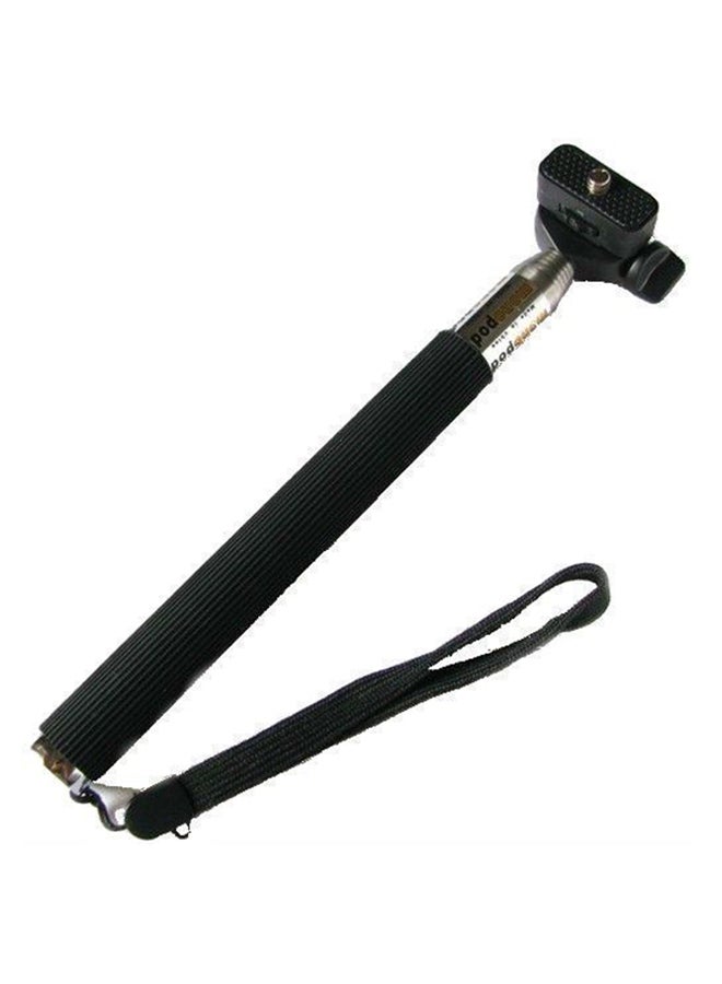 Extendable Handheld Selfie Stick Monopod Bluetooth Wireless Shutter For Phones Black/Silver