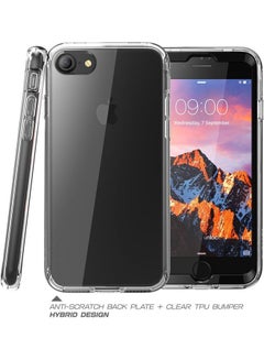SupCase Premium Slim Snap Case Cover With Screen Protector For Apple iPhone 7 Clear  - Image 4