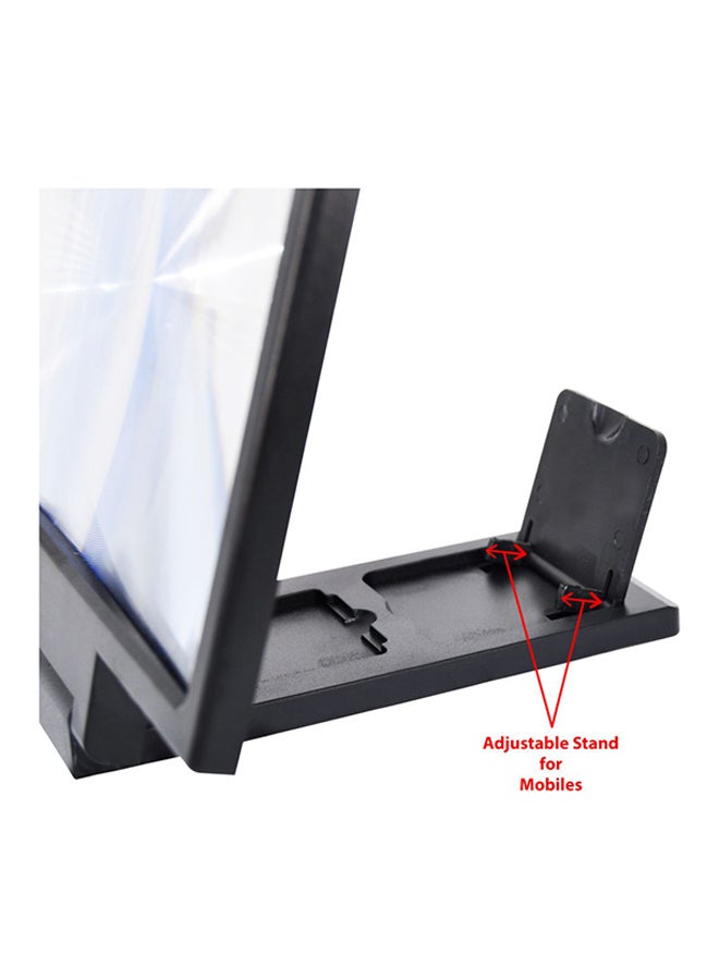 3D Screen Magnifier HD Video Foldable Stand For iPhone 6s/6splus/5/5s And iPod Black - Image 4