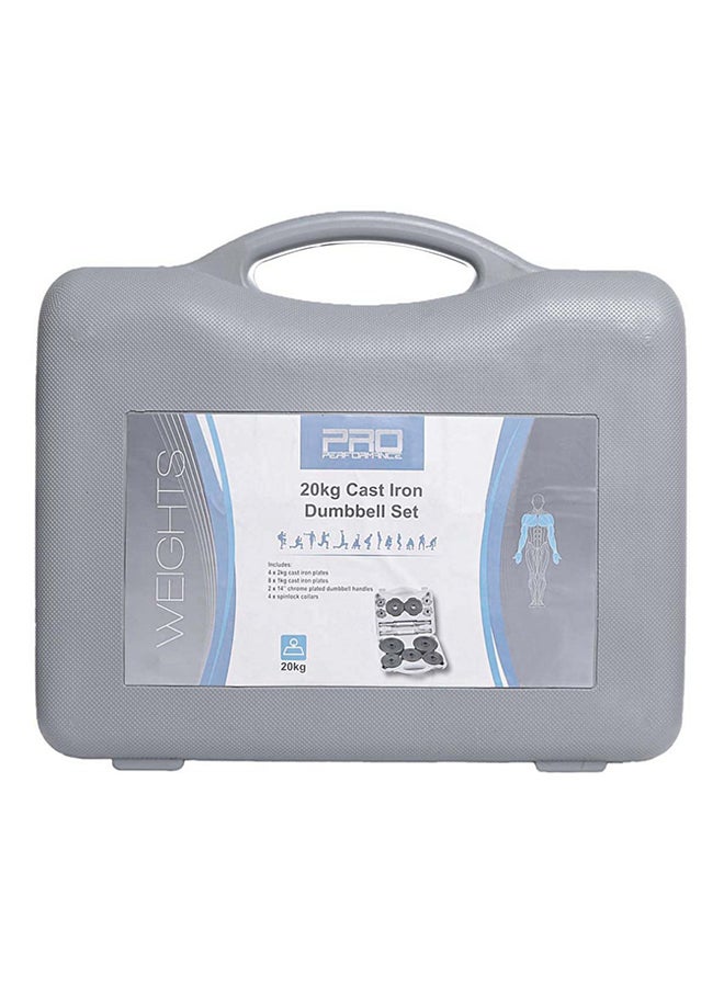 Pro Performance - Dumbbell Set With Case 20 Kg - Image 1