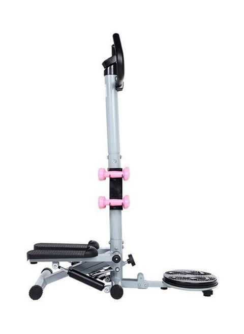 Multifunction Stepper With Handlebar, Twisting Disc And Dumbbell