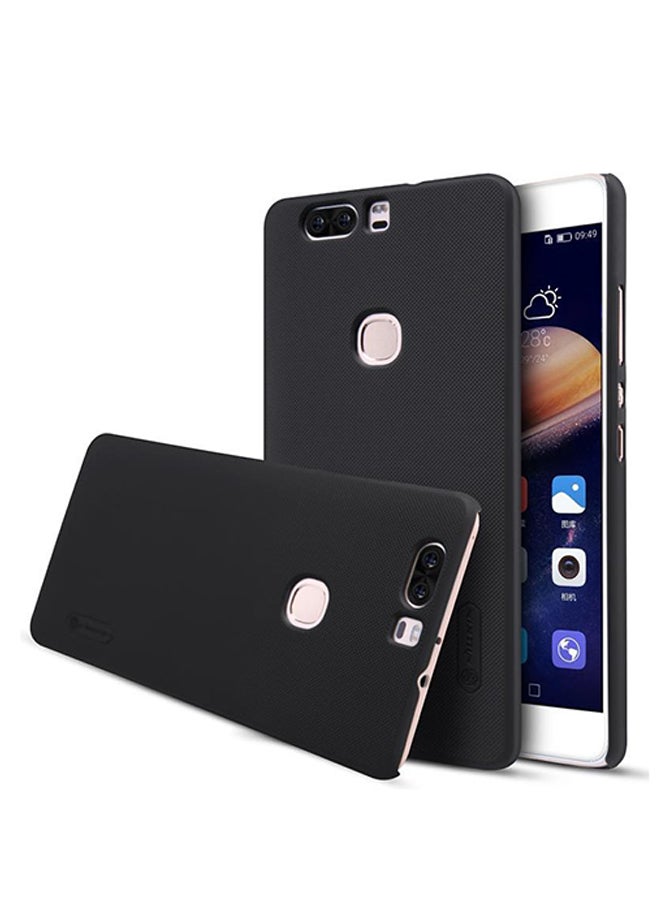 نيلكين غطاء سناب رفيع فاخر لهاتف هواوي أونور V8 مزود بواقٍ للشاشة أسود - Image 1