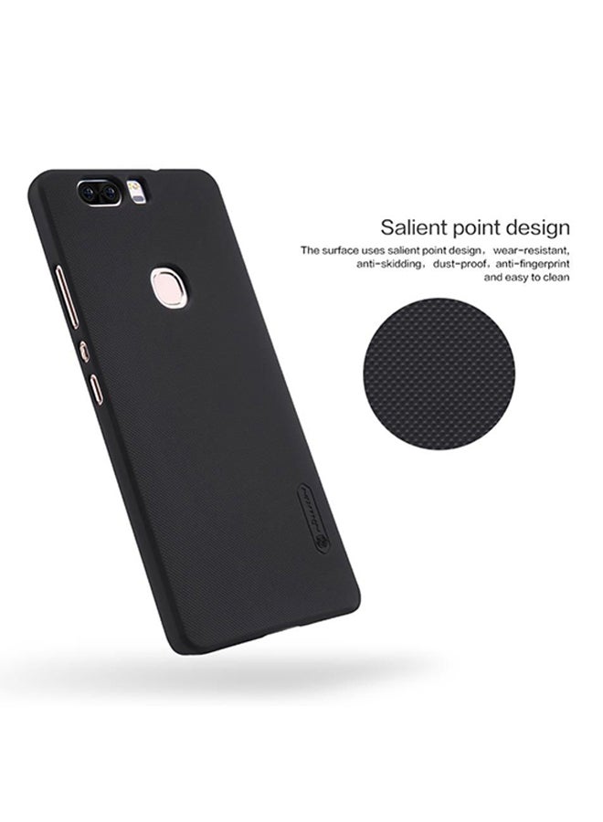 نيلكين غطاء سناب رفيع فاخر لهاتف هواوي أونور V8 مزود بواقٍ للشاشة أسود - Image 4