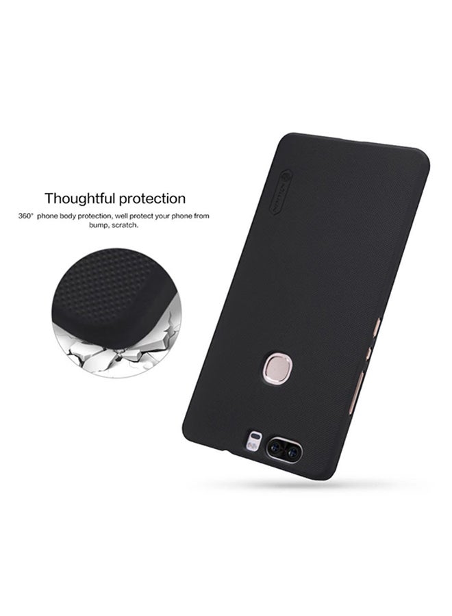 نيلكين غطاء سناب رفيع فاخر لهاتف هواوي أونور V8 مزود بواقٍ للشاشة أسود - Image 3