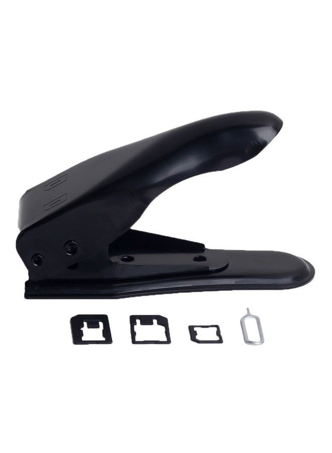 Generic - Micro And Nano Sim Cutter 2 In 1 Dual Sim Cutter For iPhone 4, 4S, 5s, iPad, Samsung And Nokia Black - Image 1