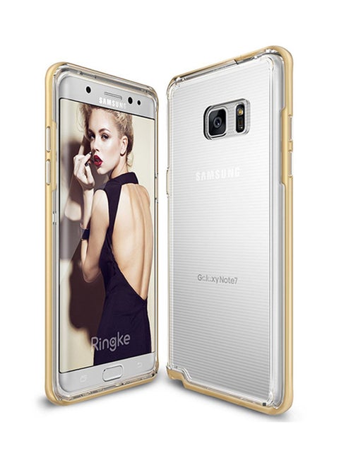 Dual Layered TPU Bumper Frame Slim Snap Shell Case For Samsung Galaxy Note 7 Gold