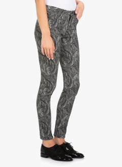 Marchesa Voyage Paisley Skinny Jeans Grey  - Image 1