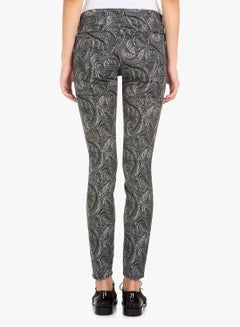 Marchesa Voyage Paisley Skinny Jeans Grey  - Image 4