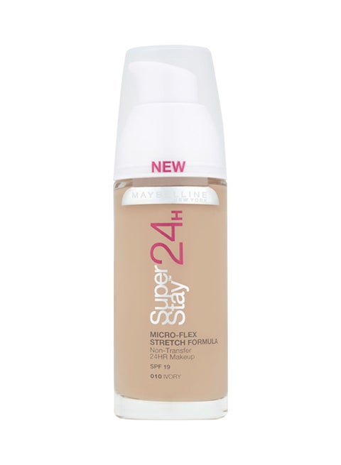Superstay Foundation 24Hour Micro Flex Strecth Formula SPF 19 010 Ivory