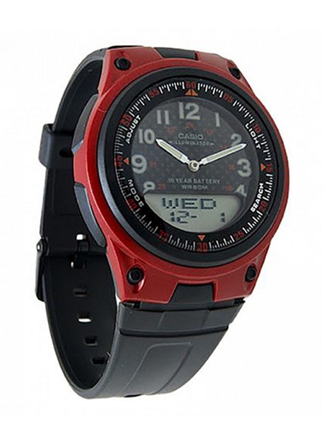 CASIO Men's Youth Water Resistant Analog & Digital Watch Aw-80-4B - 40 mm - Black - Image 3