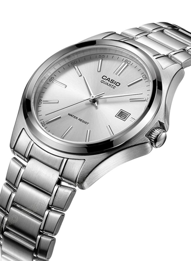 كاسيو ساعة يد بعقارب مقاومة للماء طراز LTP-1183A-1A - قياس 28 مم - لون فضي للرجال - Image 2