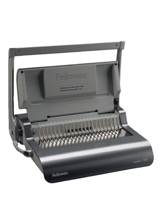 Fellowes Quasar+ 500 Comb Binder Silver/Black 
