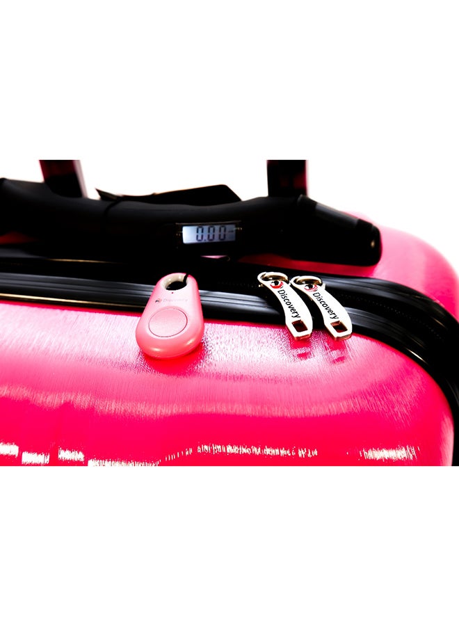 Discovery 3-Piece Prestige Trolley Luggage Set With Scale And Tracker Pink - Image 2