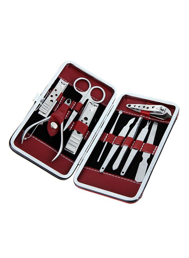 10-In-1 Nail Clippers Manicure And Pedicure Set Silver - Image 2