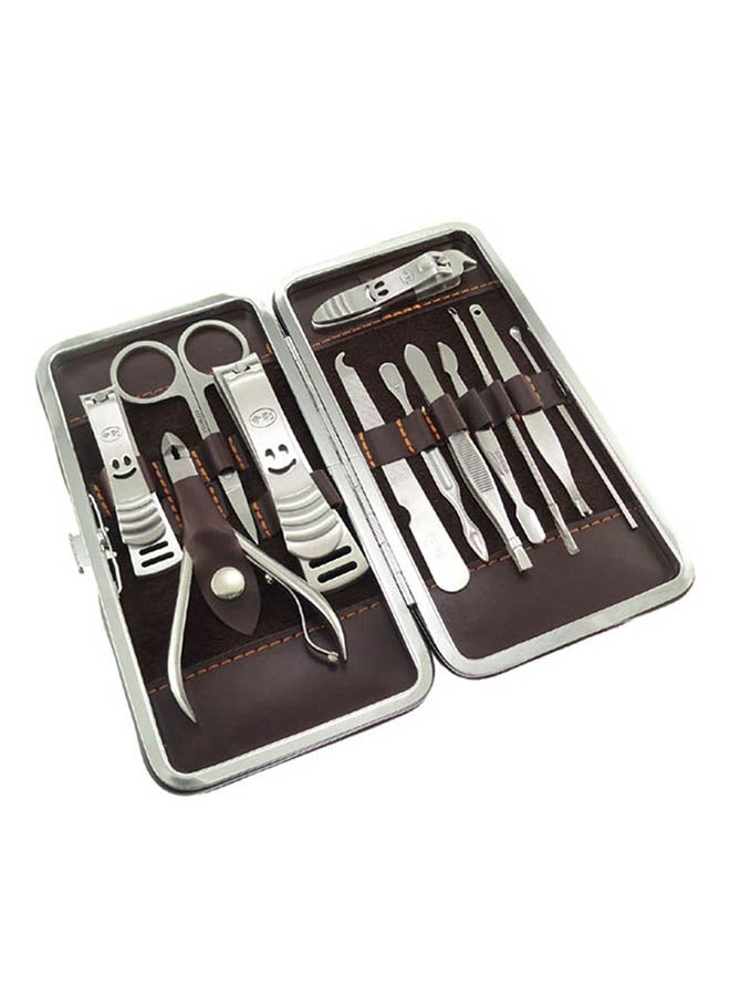 12-Piece Manicure And Pedicure Set Silver - Image 1