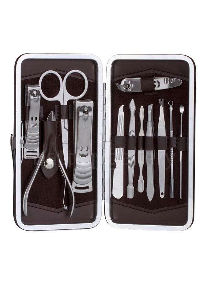 12-Piece Manicure And Pedicure Set Silver - Image 2