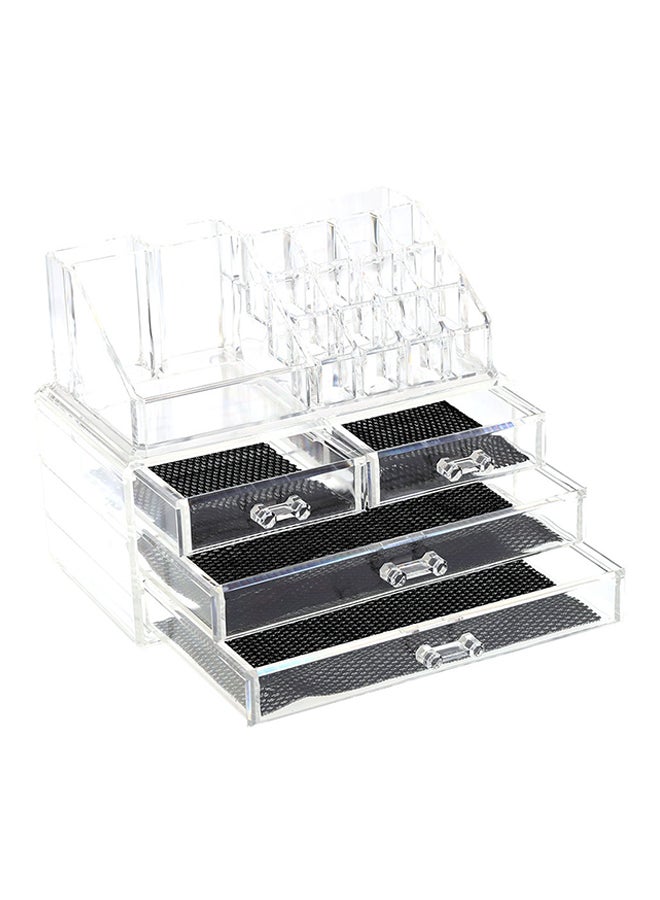 Generic Acrylic Jewelry And Cosmetic Storage Display Boxes Black/White  - Image 1