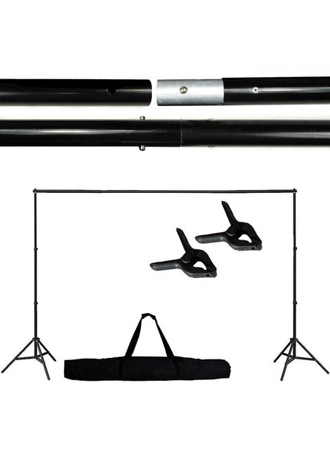 Portable Background Support Stand Photo Backdrop Crossbar Kit Photography Black