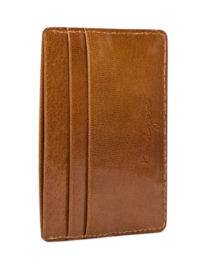 Kaizer Zenith leather Card holder Light Brown  - Image 2