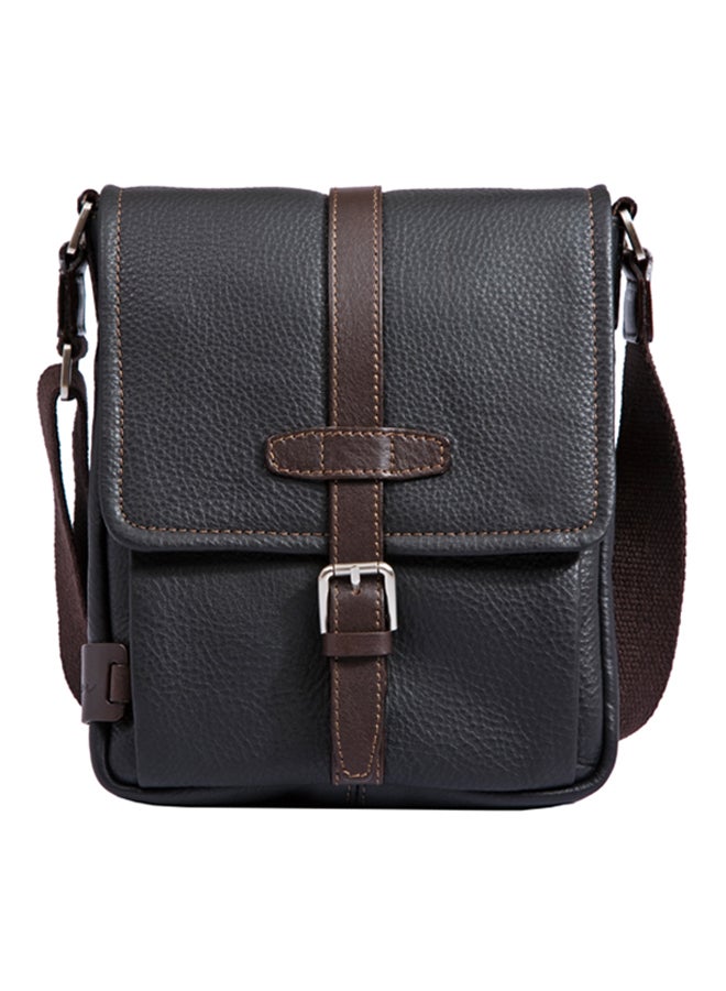 Kaizer City Leather Crossbody Bag Black  - Image 1