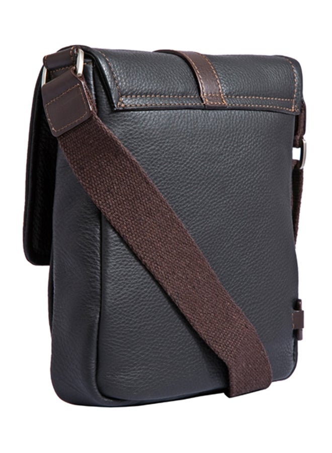 Kaizer City Leather Crossbody Bag Black  - Image 2