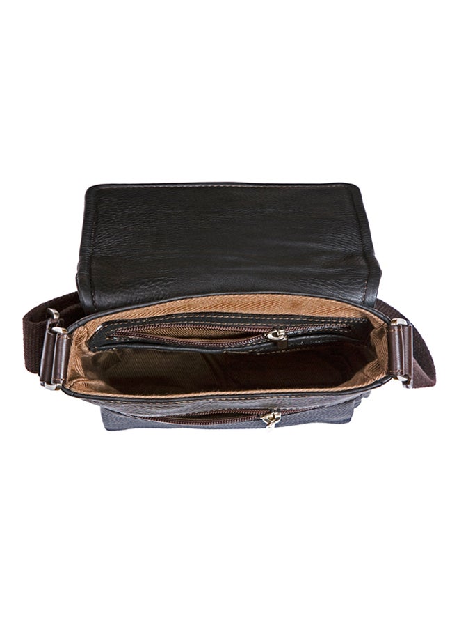 Kaizer City Leather Crossbody Bag Black  - Image 3
