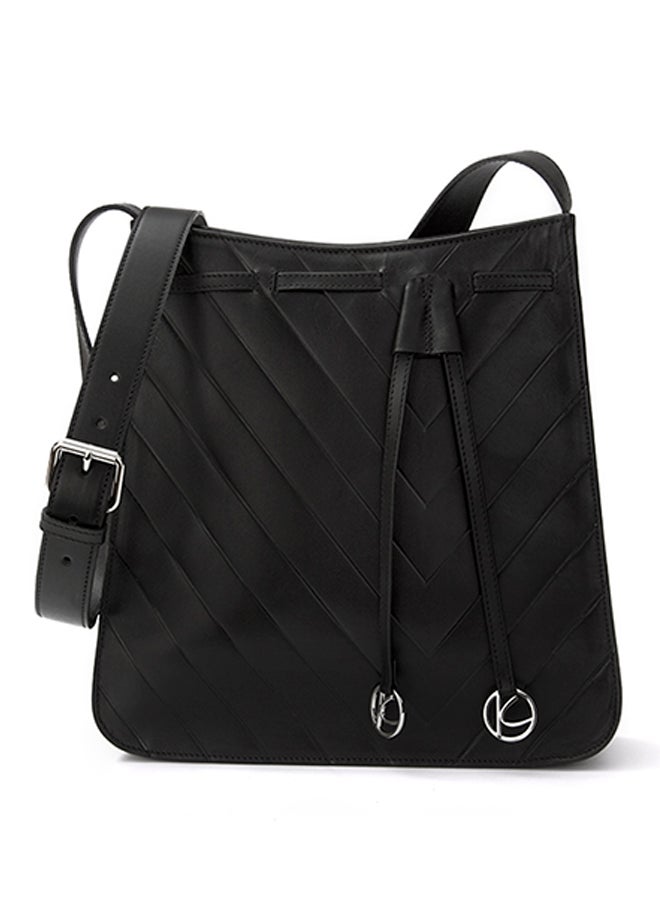 Kaizer Viva Leather Hobo Bag Black  - Image 1