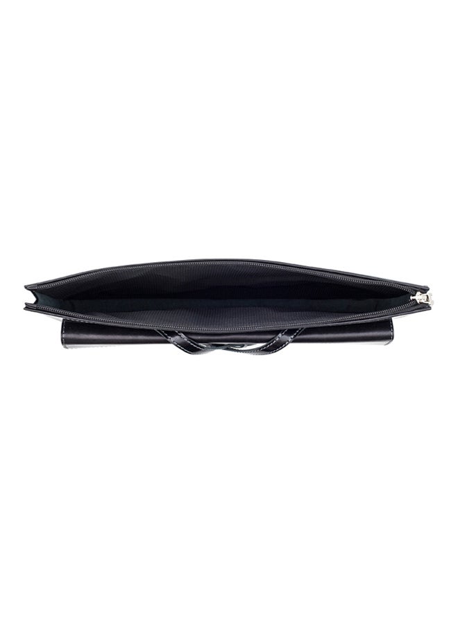 Kaizer Adroit Leather Document And Macbook Sleeve Black  - Image 4