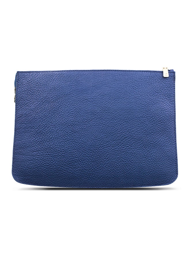 Kaizer Adroit Leather Document And Macbook Sleeve Blue/Grey  - Image 2