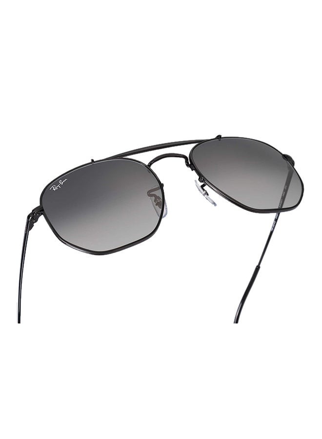 Ray-Ban Marshal Hexagon Sunglasses - RB3648 002/71 - Lens Size: 54 mm - Black  - Image 3