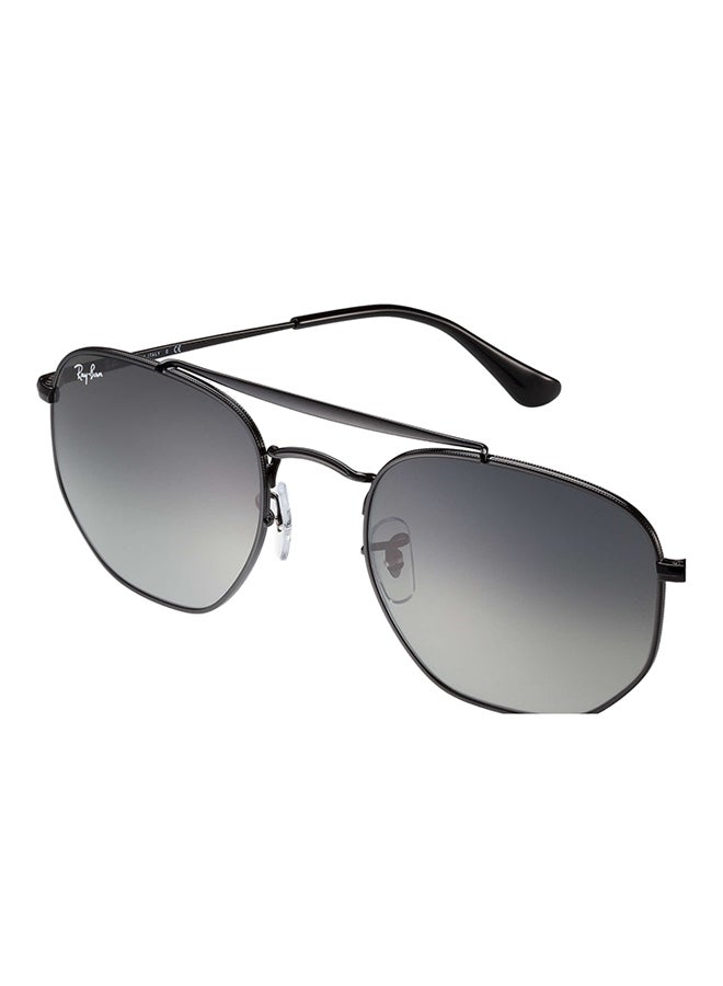 Ray-Ban Marshal Hexagon Sunglasses - RB3648 002/71 - Lens Size: 54 mm - Black  - Image 4