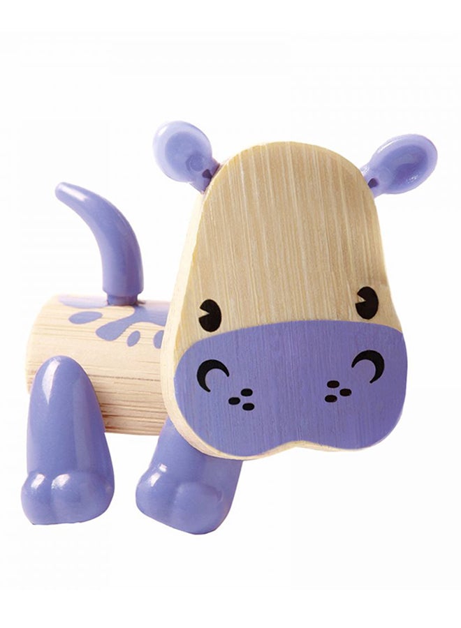 Hape Mini-Mals Hippo Play Figure  - Image 1