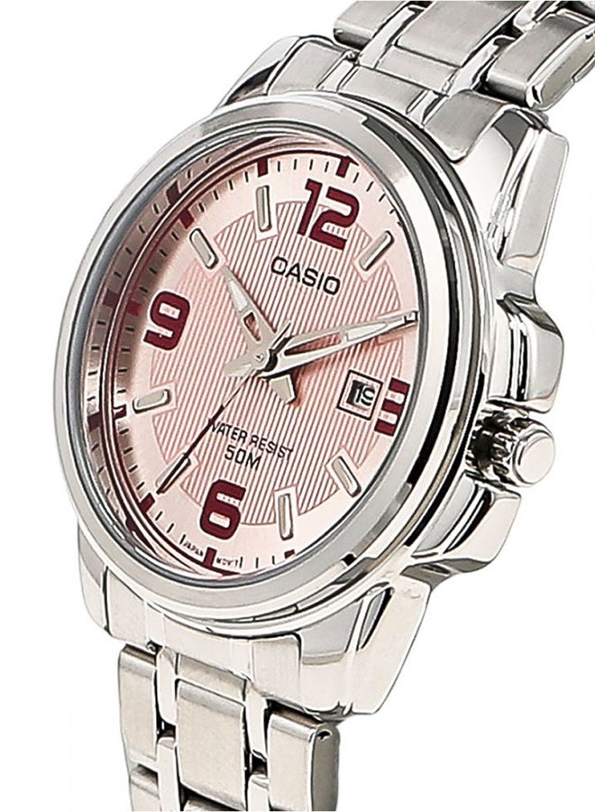 CASIO women Water Resistant Analog Watch LTP-1314D-5AV - 32 mm - Silver  - Image 3