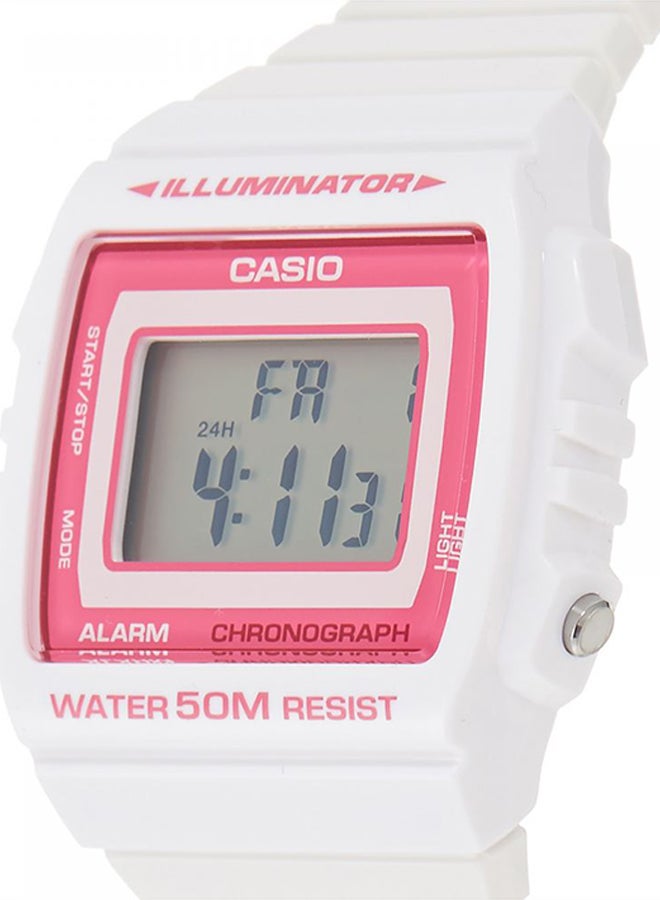 CASIO Women's Classic Digital Watch W-215H-7A2VDF - 44 mm - White - Image 3