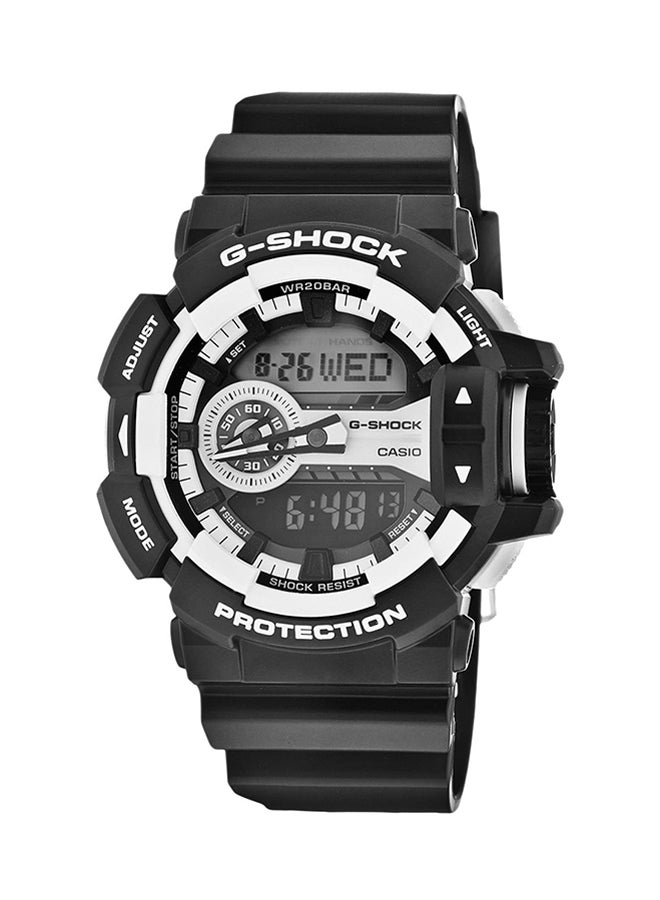 جي شوك ساعة بعقارب ورقمية مقاومة للماء طراز GA-400-1A men - Image 1