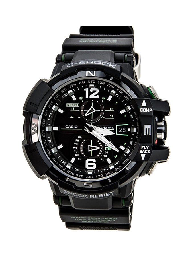 CASIO - men Water Resistant Chronograph Watch GWA1100-1A3 - Image 1