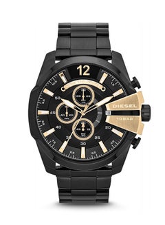DIESEL Men's Master Chief Round Shape Stainless Steel Chronograph Wrist Watch 51 mm - Black - DZ4338  - Image 1