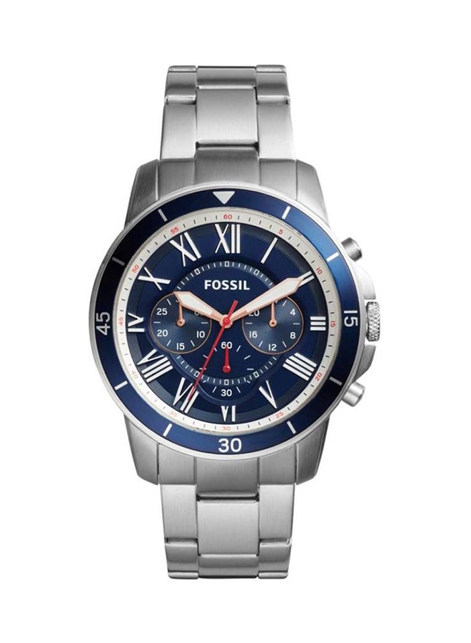 FOSSIL Men's Water Resistant Chronograph Watch FS5238 - 44 mm - Silver  - Image 1