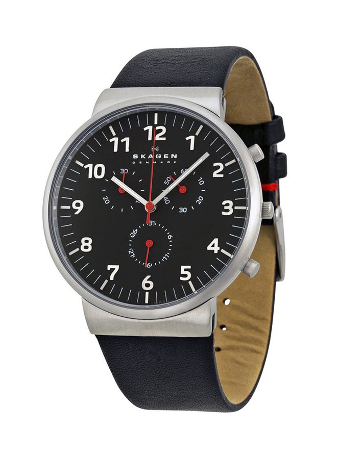 سكاجين ساعة بعقارب مقاومة للماء طراز SKW6100 للرجال